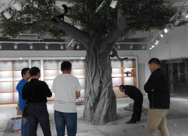 專(zhuān)業(yè)團(tuán)隊(duì)18年經(jīng)驗(yàn)假樹(shù)制作，水泥直塑假樹(shù)造型